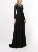 Saiid Kobeisy pleated sequinned gown