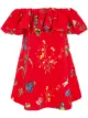 Image 1 of Oscar de la Renta floral print off-the-shoulder dress