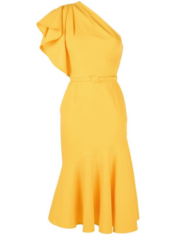 oscar de la renta yellow gown