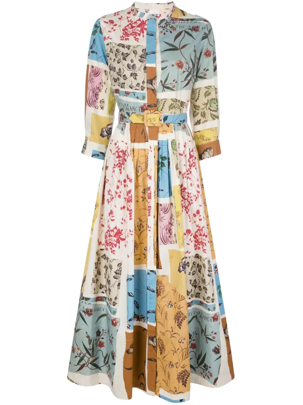 oscar de la renta floral dress