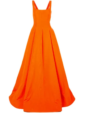 oscar de la renta orange dress
