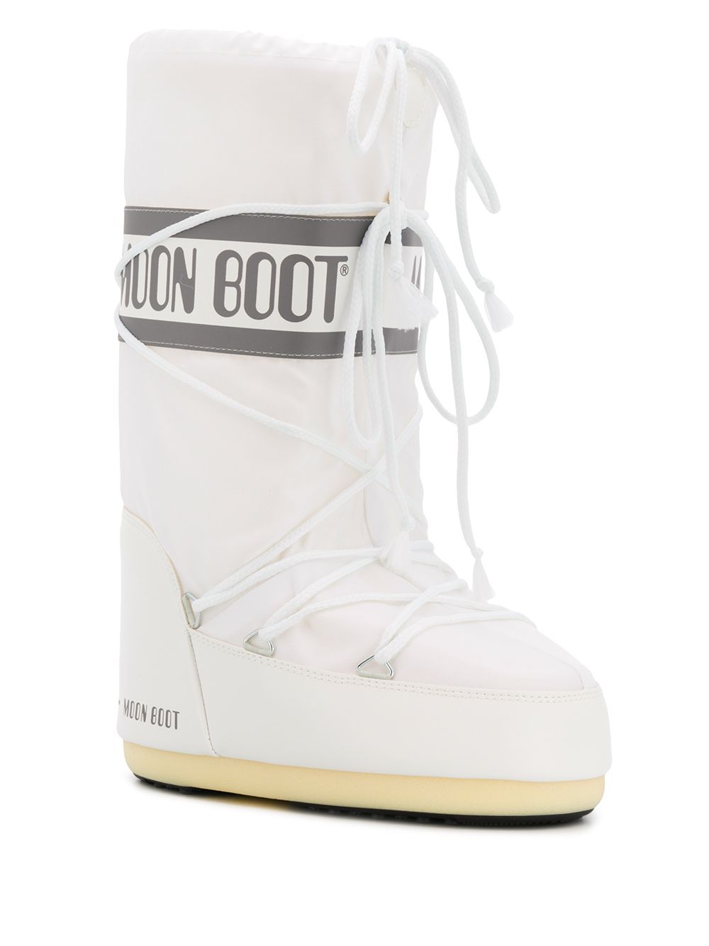 фото Moon Boot tall logo printed boots