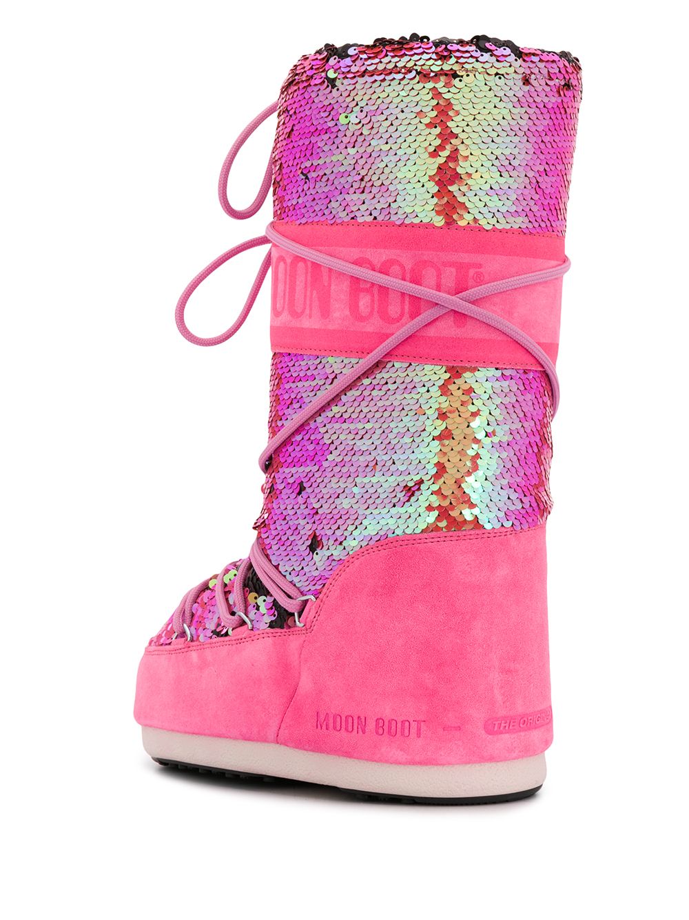 фото Moon Boot logo printed sequin boots