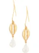 Image 1 of Oscar de la Renta Cowrie Shell earrings