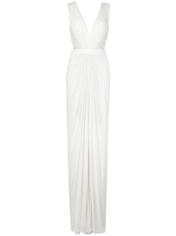 tadashi shoji white gown