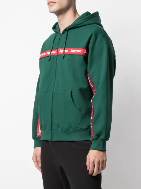 supreme dark green moletom com capuz