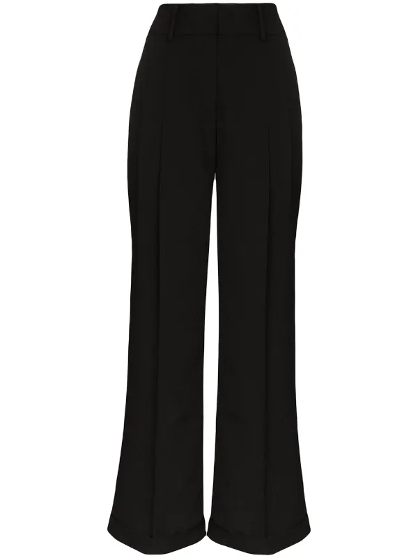 high rise black trousers