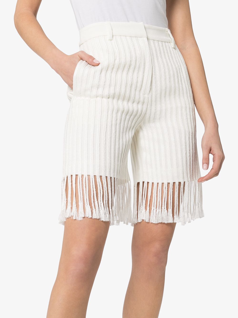 фото Xu zhi fringed shorts