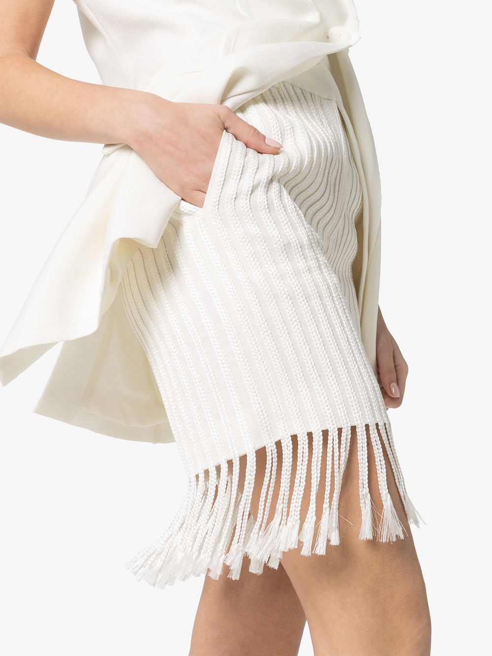 фото Xu zhi fringed shorts