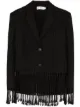 Image 1 of XU ZHI tassel hem single-breasted blazer