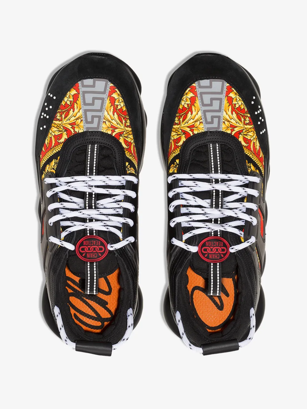 VERSACE MULTICOLOURED CHAIN REACTION SNEAKERS,DSU7071ED35TG14723991