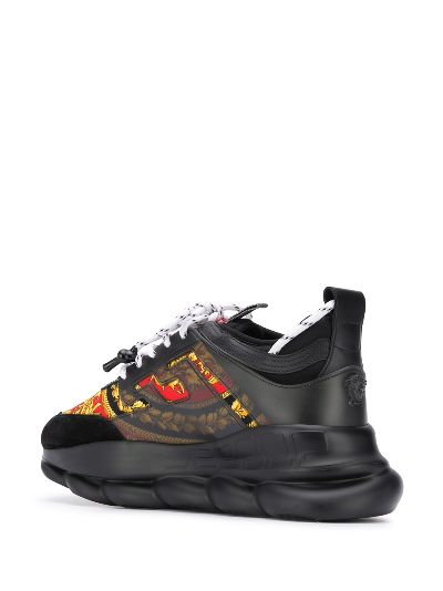 chain reaction baroque print sneakers