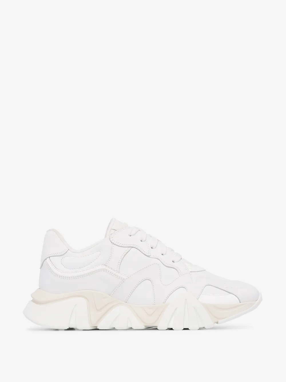 VERSACE WHITE LEATHER LOW TOP SNEAKERS,DSU7703DVTE1G14723993