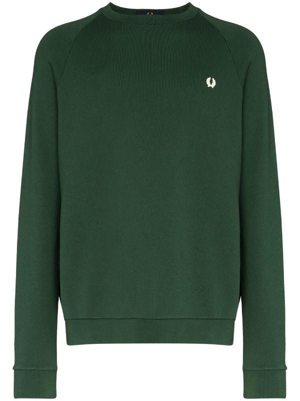 fred perry embroidered logo sweatshirt