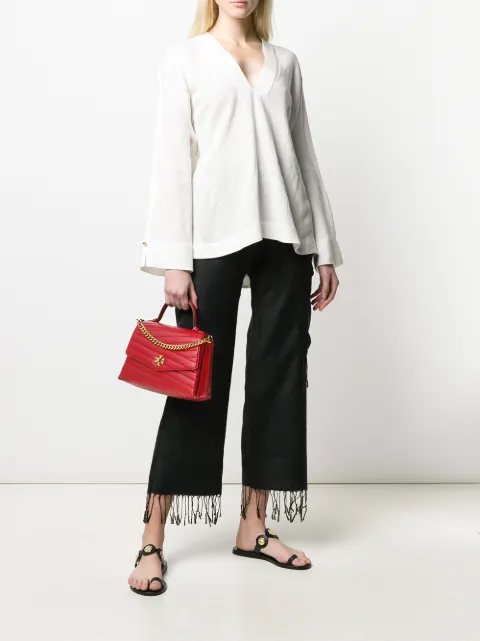 kira chevron top handle tory burch