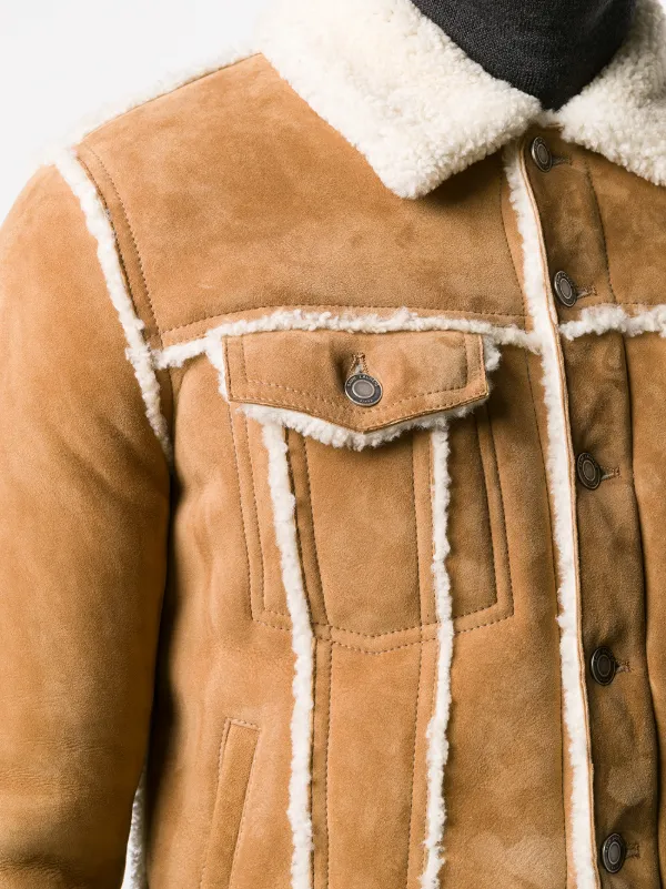 Saint Laurent Shearling Trucker Jacket 