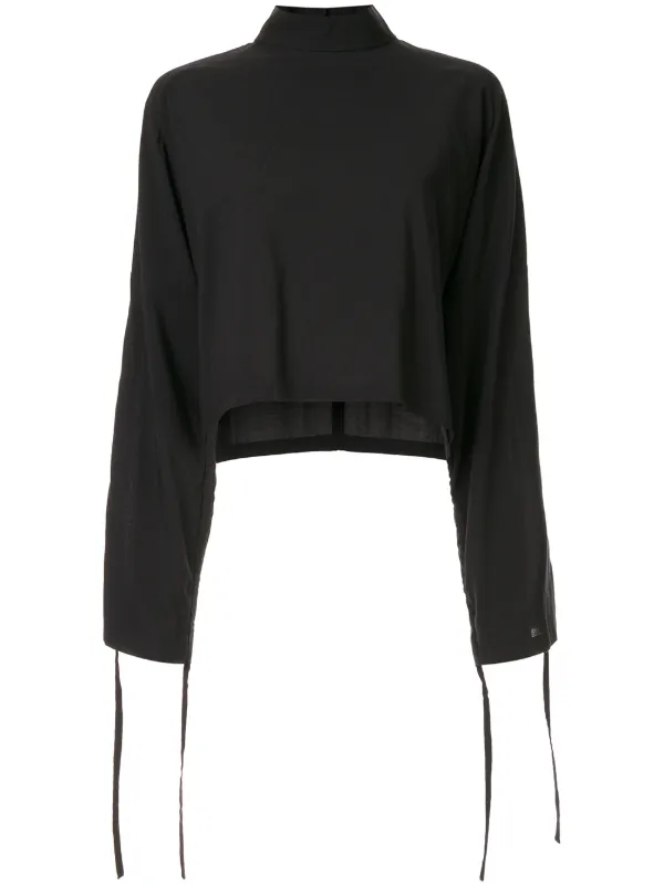 black flared top
