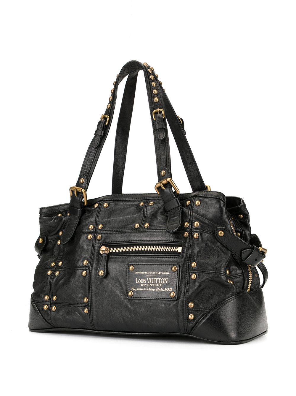 Louis Vuitton Rivets Leather Handbag