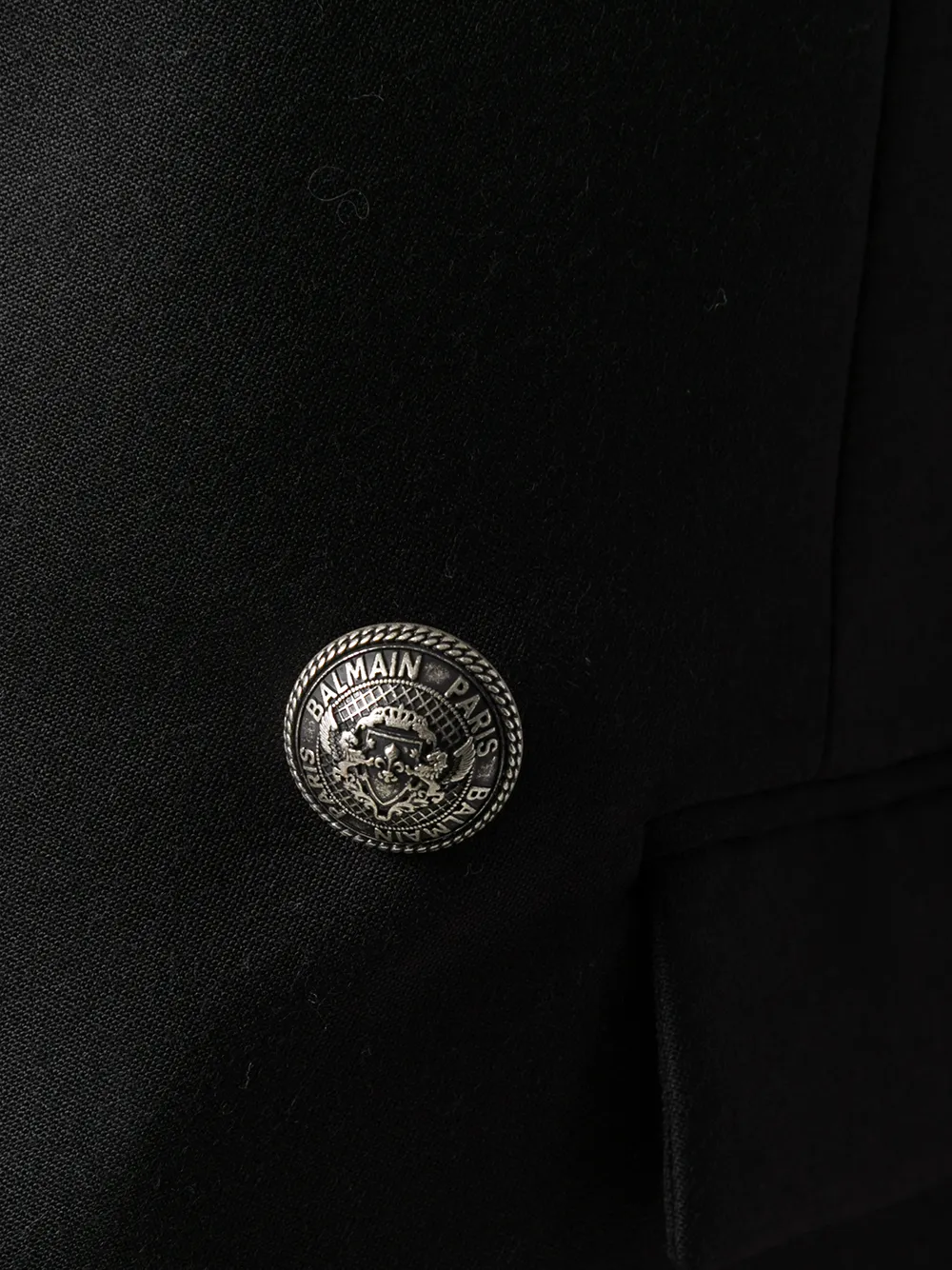 Balmain Blazer met dubbele rij knopen Zwart