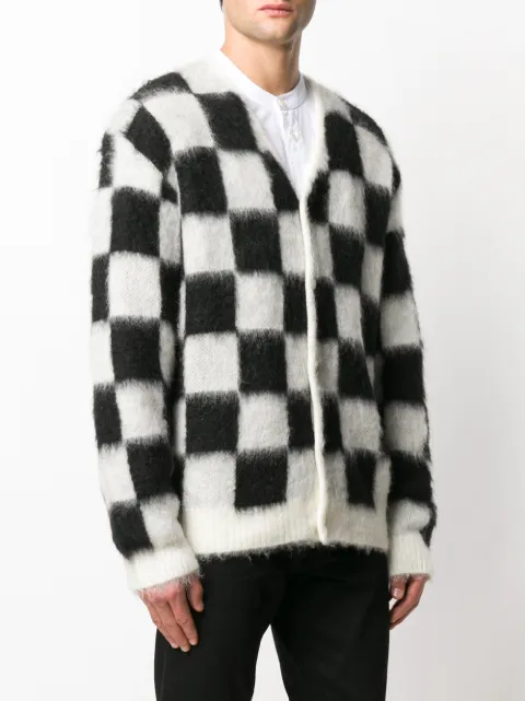 needles checkered polo sweater