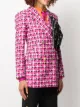Versace scarf detail checked blazer
