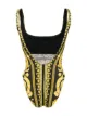 Image 2 of Versace Barocco print swimsuit
