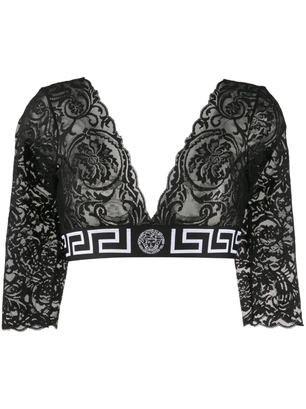 versace lace top