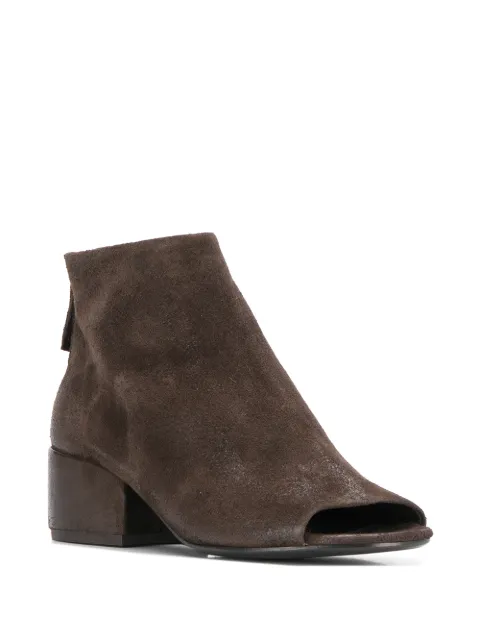 open toe chunky boots