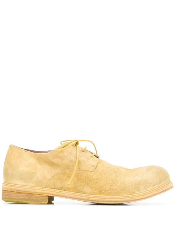 yellow lace up shoes