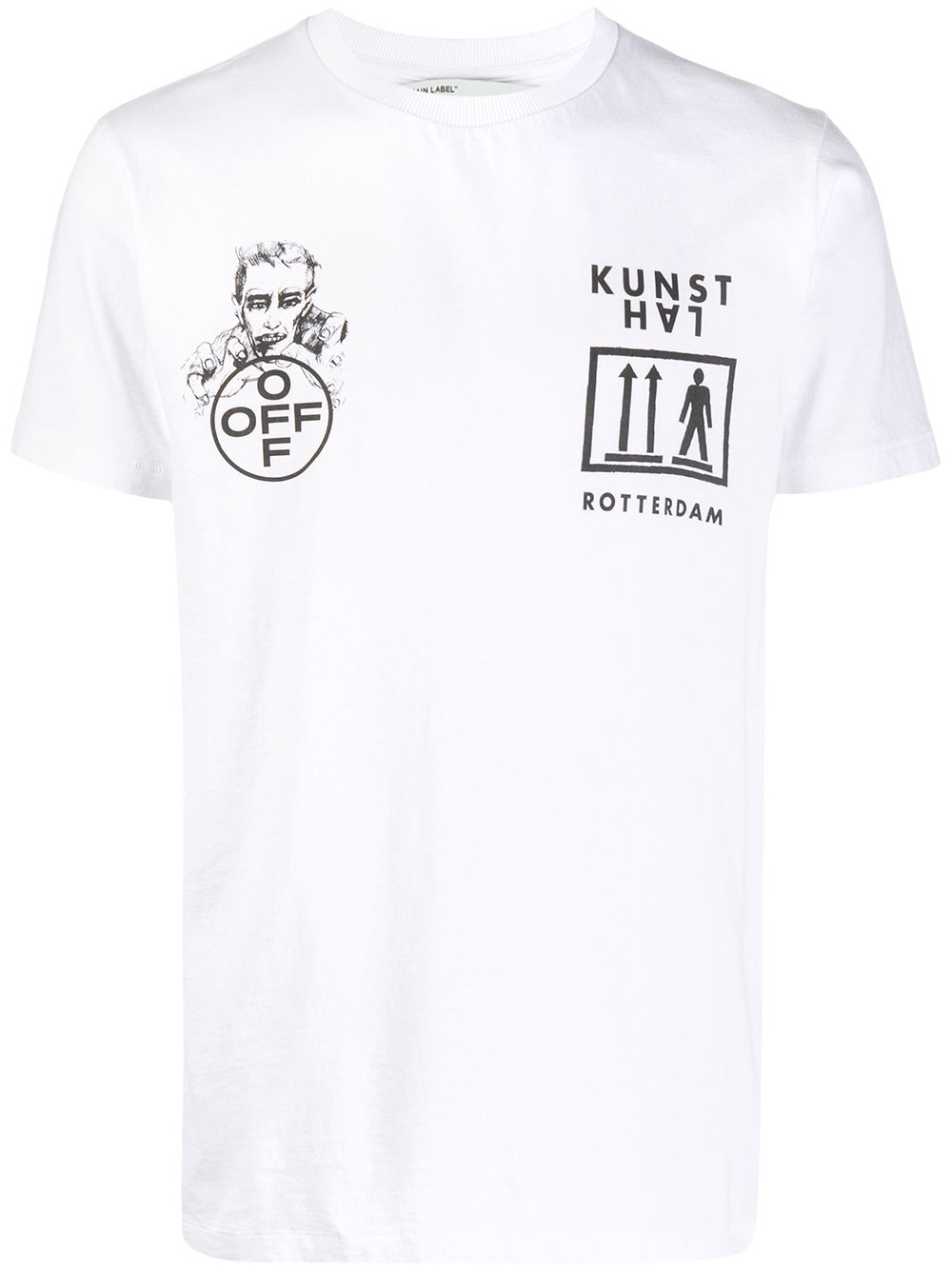 袖丈半袖OFF-WHITE Tシャツ KUNSTHAL ROTTERDAM