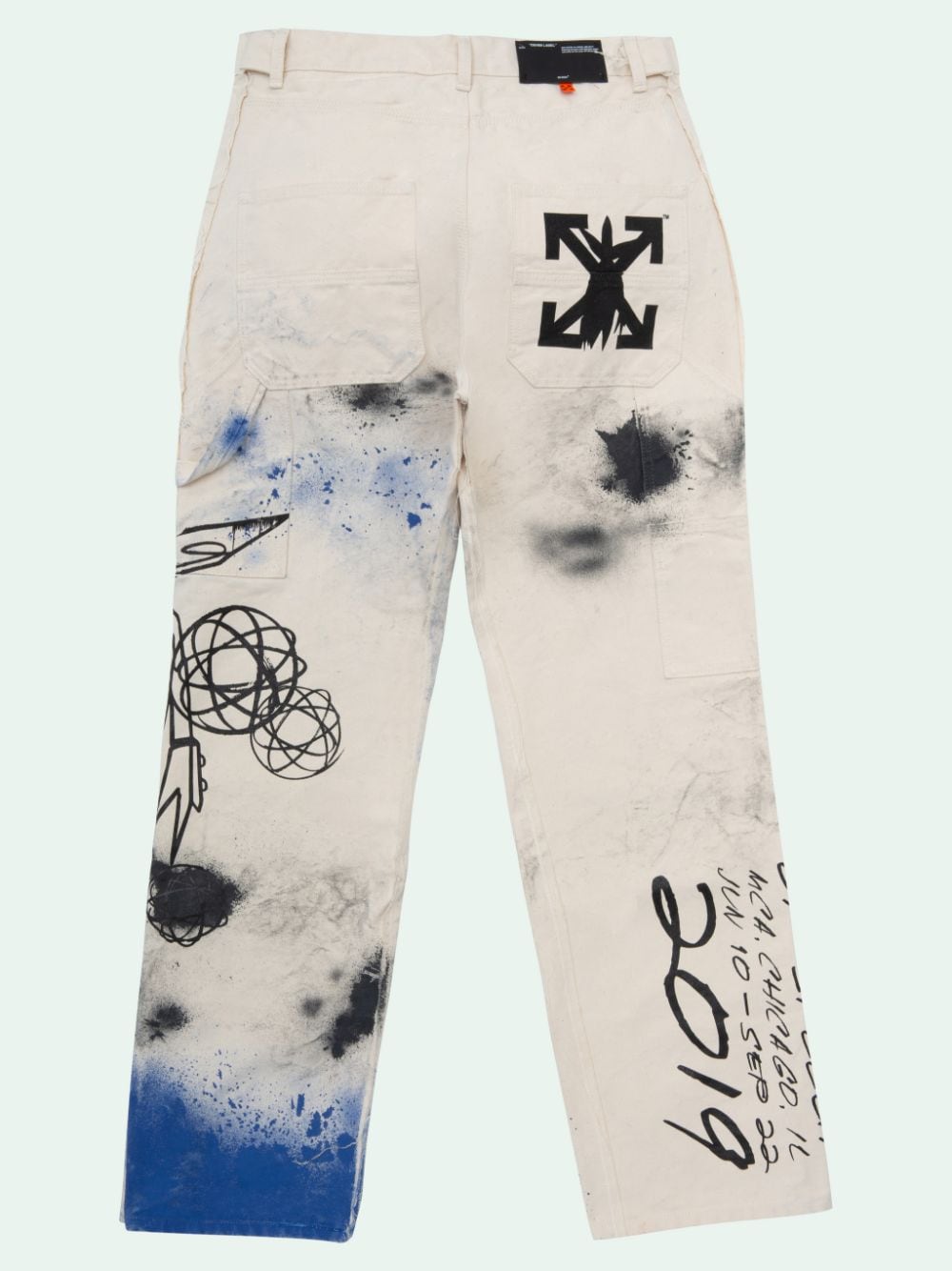 WASHED CARPENTER DENIM PANTS | Off-White™ Official Site