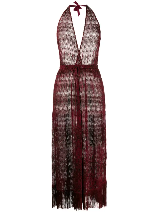 maroon beach dress
