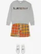 الصورة 2 من Burberry Kids تنورة مخيوطة بكاروهات متباينة