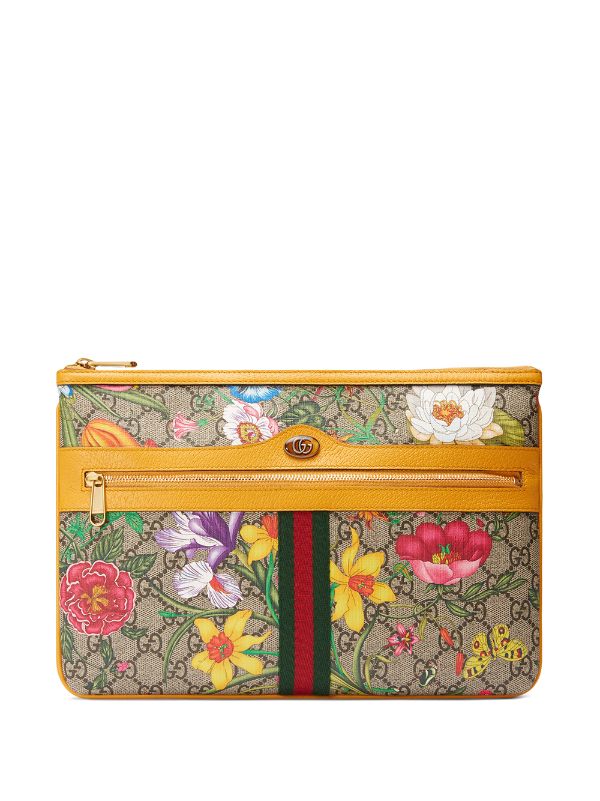 Gucci Flowers Clutch - Designer WishBags