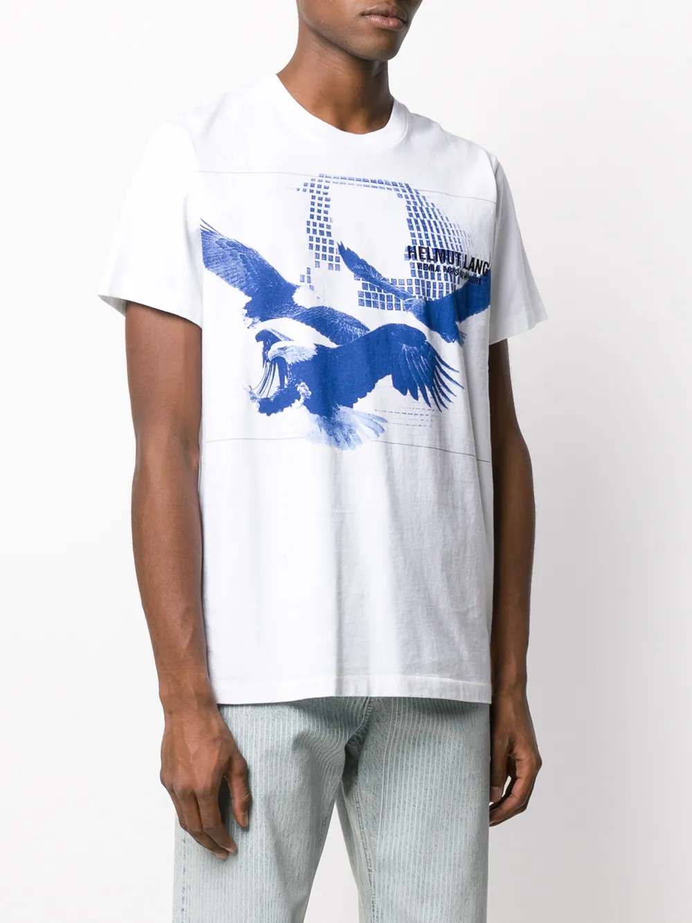 Helmut Lang T-shirt met print VO2 CHALK WHITE
