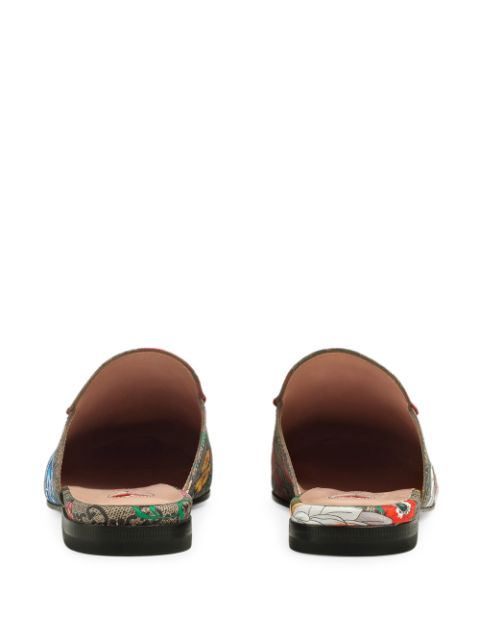 gucci princetown floral slipper