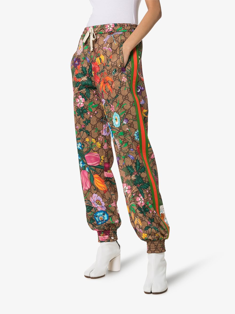 gucci floral track pants