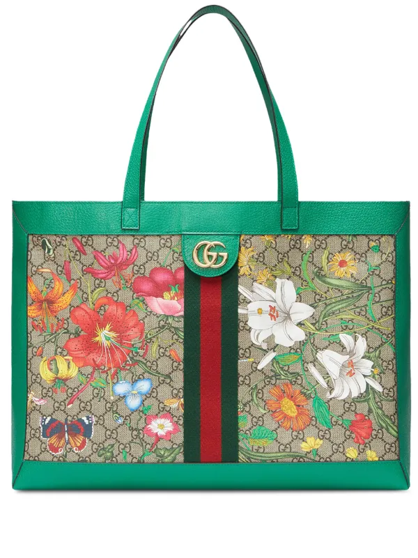 gucci tote floral
