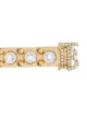 Burberry crystal monogram motif barret