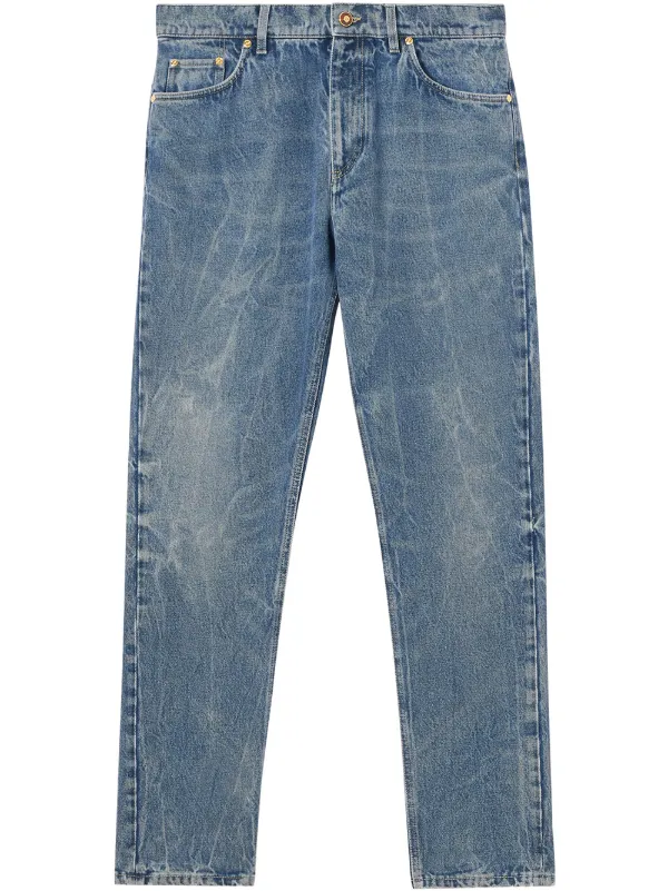 distressed straight leg jeans mens