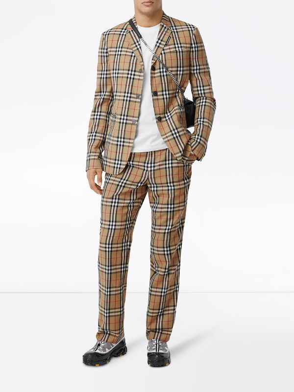 burberry plaid blazer