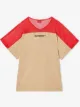 Burberry Kids تيشيرت بطبعة متباينة اللون