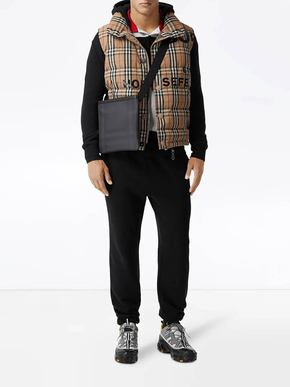 Burberry London Check And Leather Crossbody Bag Farfetch