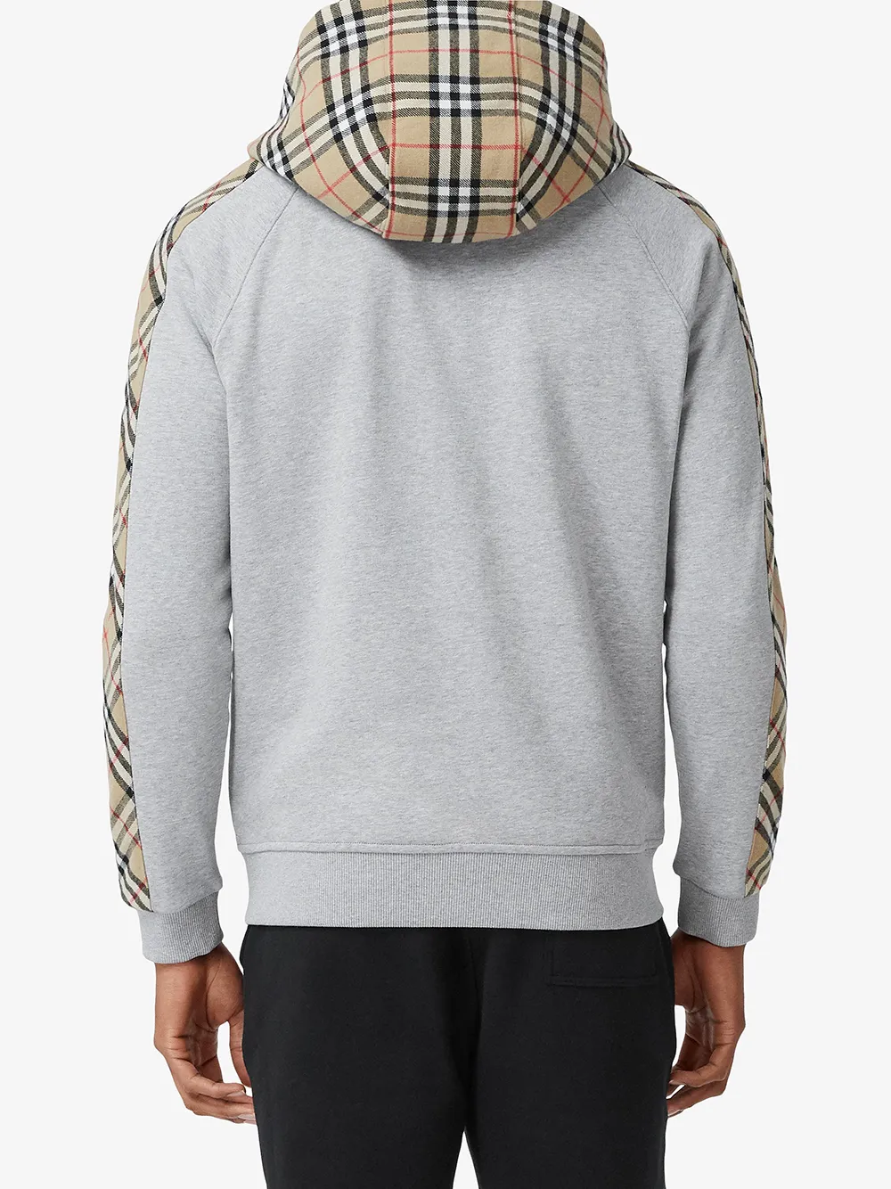 Burberry Vintage Check Panel Zipped Hoodie Farfetch