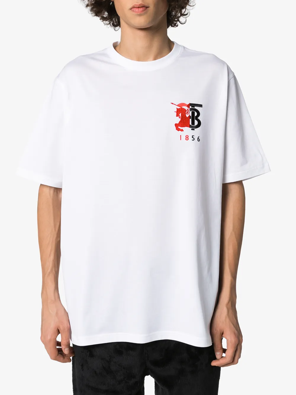 BURBERRY HESFORD LOGO COTTON T-SHIRT,802230814727296