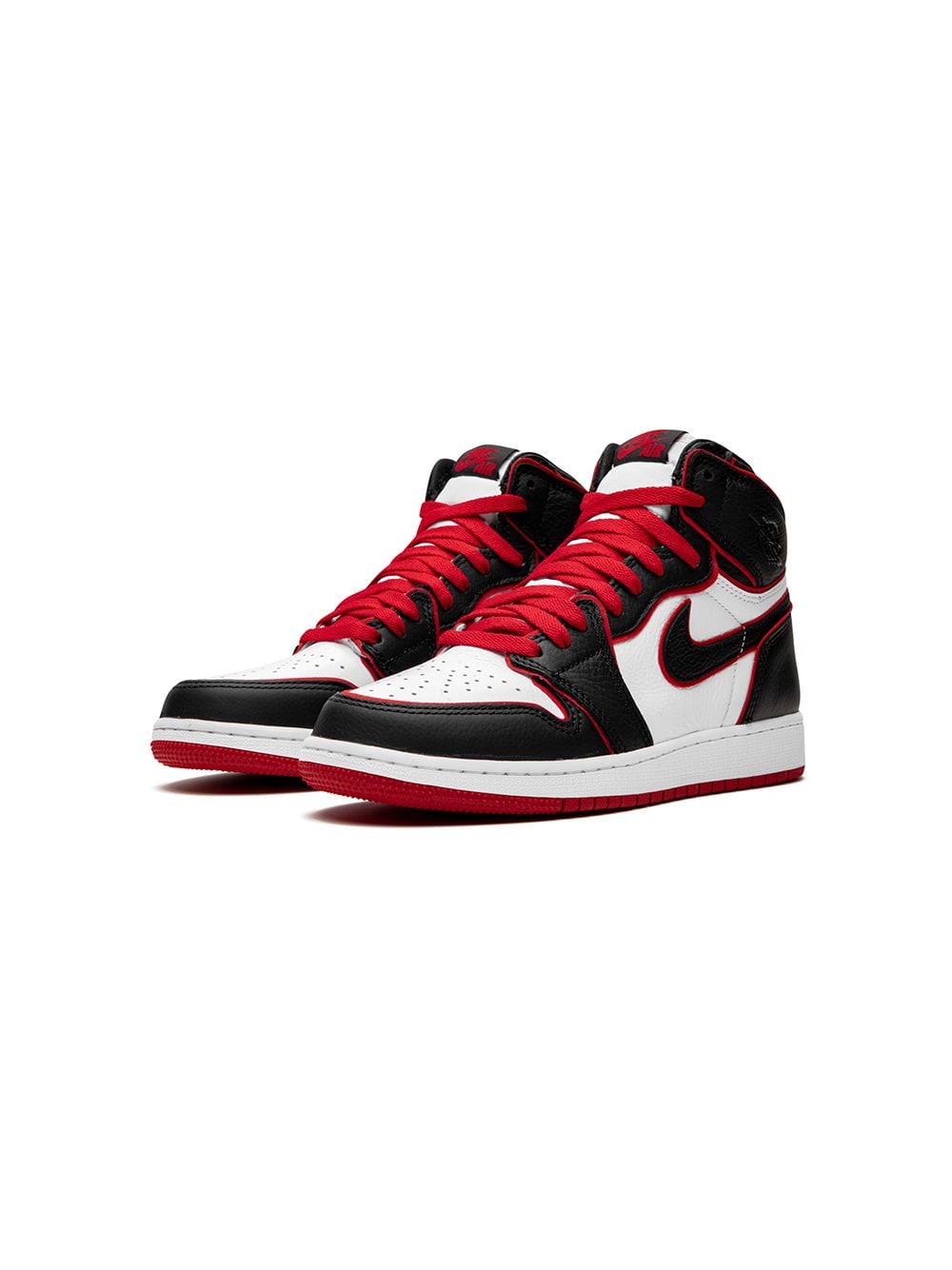 Shop black \u0026 red Nike Kids Air Jordan 1 
