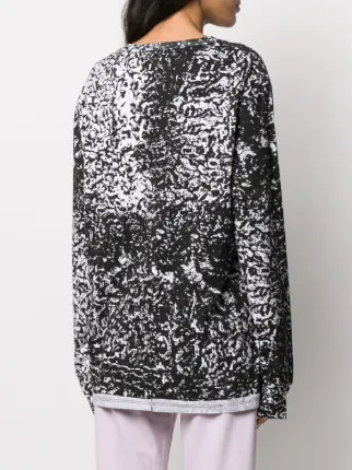 long sleeve textural printed jumper展示图