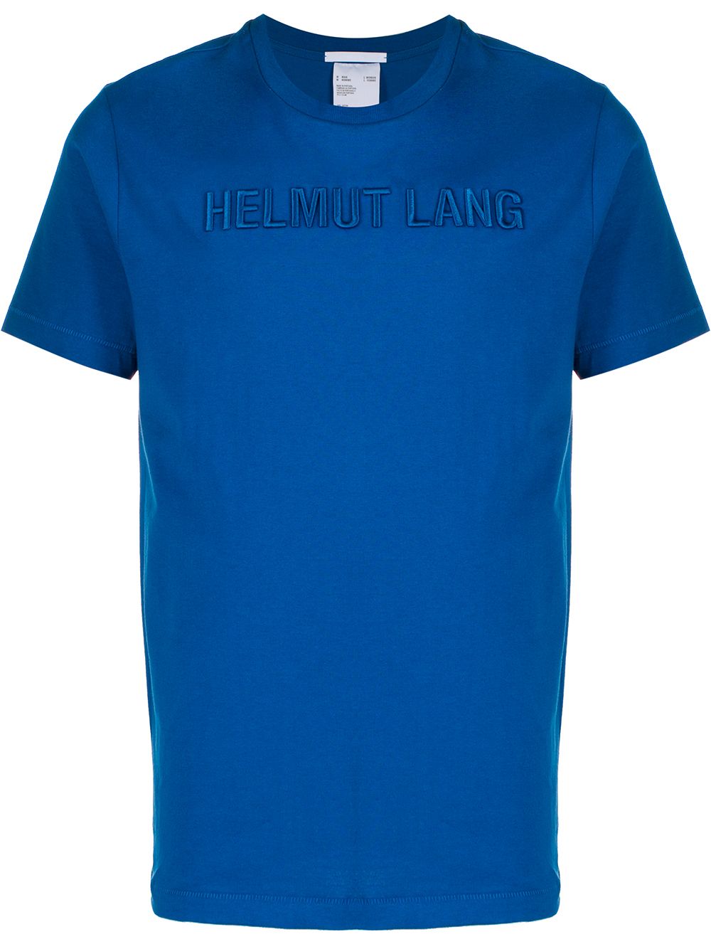Helmut Lang 3d Logo Embroidered T-shirt In Blue