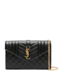 Saint Laurent Envelope leather cross body bag - Black