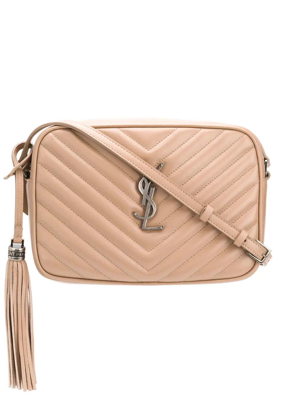 SAINT LAURENT LOU QUILTED-EFFECT CROSSBODY BAG